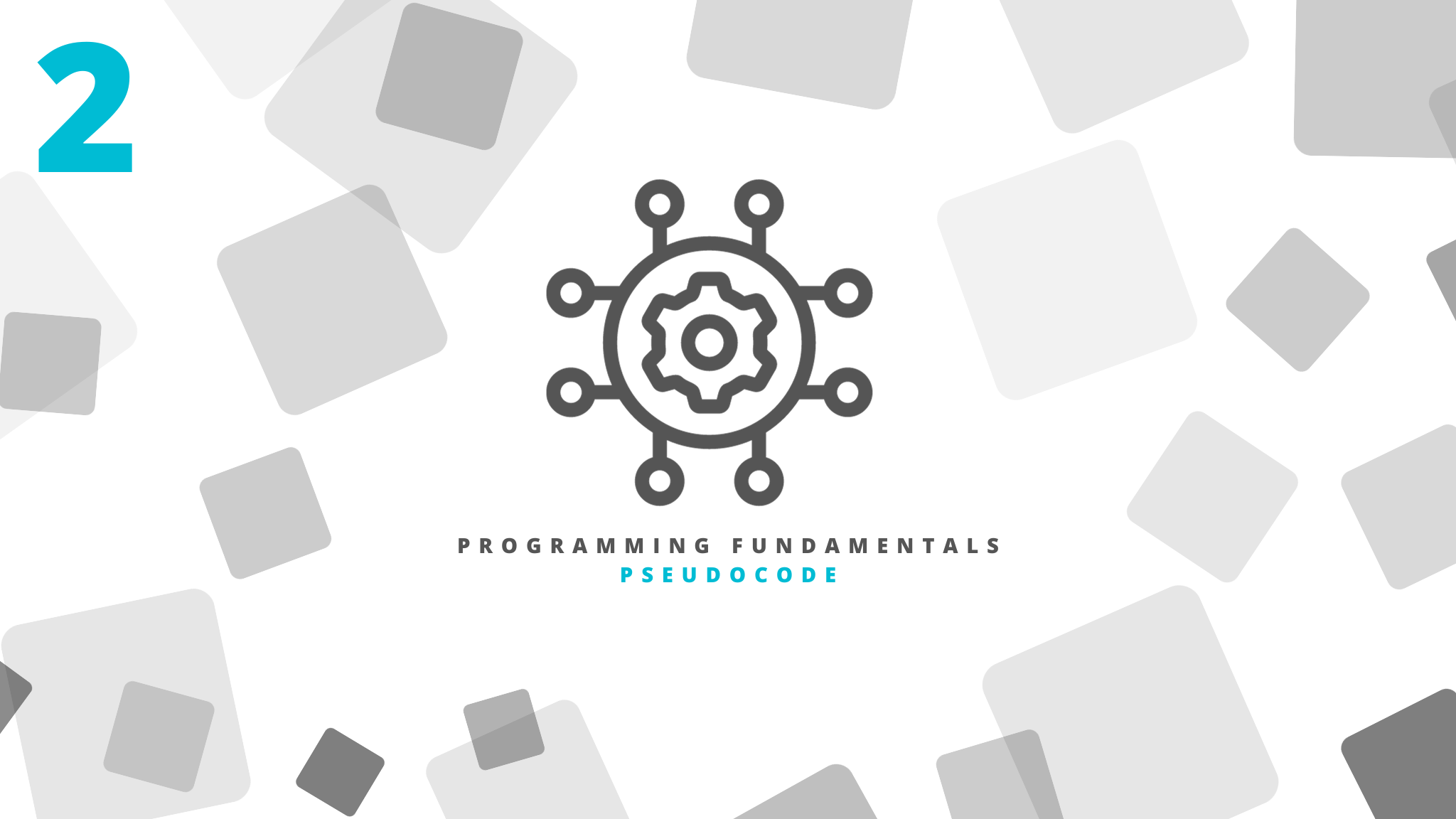 (2) Programming Fundamentals: Pseudocode